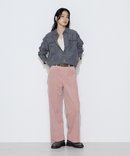 COMME CA Wardrobe(コムサワードローブ)の「ソフトデニム ウエスタン調デニムシャツ(シャツ/ブラウス・レディース・ブラック/ネイビー・FREE)」の3枚目の写真