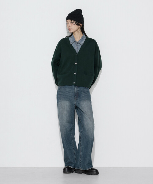 COMME CA Wardrobe(コムサワードローブ)の「ソフトデニム ウエスタン調デニムシャツ(シャツ/ブラウス・レディース・ブラック/ネイビー・FREE)」の21枚目の写真