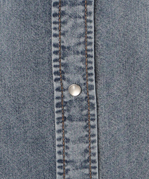 COMME CA Wardrobe(コムサワードローブ)の「ソフトデニム ウエスタン調デニムシャツ(シャツ/ブラウス・レディース・ブラック/ネイビー・FREE)」の10枚目の写真