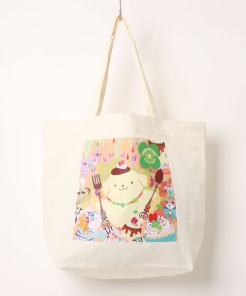 sanrio(サンリオ)の「ホラグチカヨ×SANRIO キャンバストート(トートバッグ・レディース・アイボリー/ピンク/パープル・FREE)」の2枚目の写真
