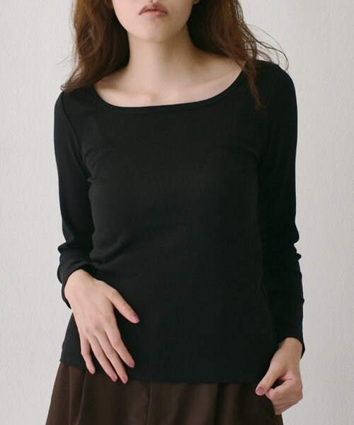 COLONY 2139(コロニートゥーワンスリーナイン)の「秋服 / スクエアネックリブロングスリーブプルオーバー(Tシャツ/カットソー・レディース・グレー/ホワイト/ブラック・SMALL/MEDIUM/LARGE)」の11枚目の写真