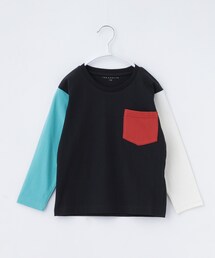 THE SHOP TK （ザ ショップ ティーケー ）の「【110-160】配色切り替えロンT（Tシャツ/カットソー）」