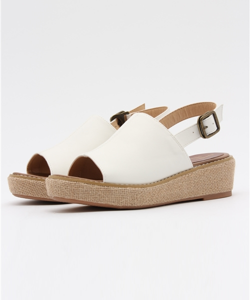 earth music&ecology(アースミュージックアンドエコロジー)の「厚底ラミー巻きサンダル(サンダル・レディース・キャメル/オフホワイト/ブラック・23cm/24cm/24.5cm/23.5cm/22.5cm)」の11枚目の写真