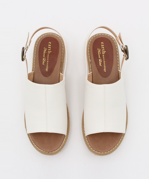 earth music&ecology(アースミュージックアンドエコロジー)の「厚底ラミー巻きサンダル(サンダル・レディース・キャメル/オフホワイト/ブラック・23cm/24cm/24.5cm/23.5cm/22.5cm)」の10枚目の写真