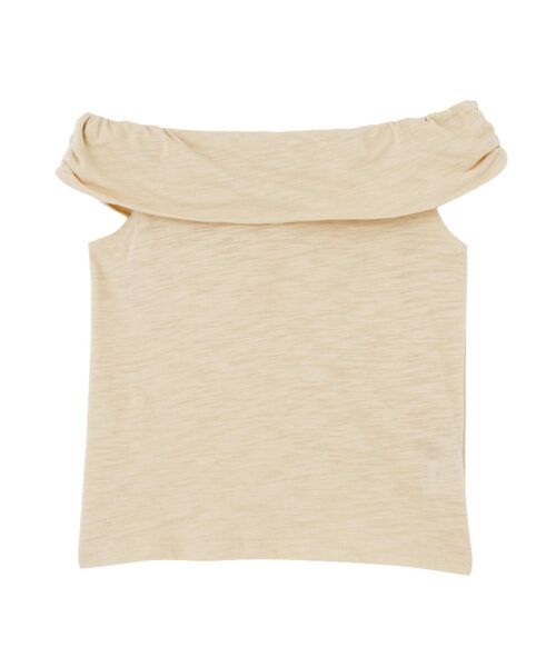 EMODA（エモダ）の「デコルテギャザートップ（Tシャツ/カットソー・レディース・グレー/ブラック/ベージュ/ホワイト・SMALL/MEDIUM）」の13枚目の写真