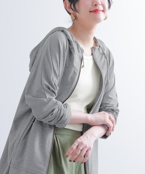 n'OrLABEL（ノアールレーベル）の「『ロングタンク』（タンクトップ・レディース・杢グレー/ブラック/グリーン/ダークグレー/カーキ/ブルー/オフホワイト/ブラック×ホワイト/ネイビー/ライム/ブラウン/ターコイズブルー/レッド/ピンク/レッド系その他/バイオレット/イエロー/ライトグリーン/ラベンダー/サーモンピンク/ミント/テラコッタ/プラム/ブルーグリーン/ダークラベンダー/マスタード・1/2）」の2枚目の写真