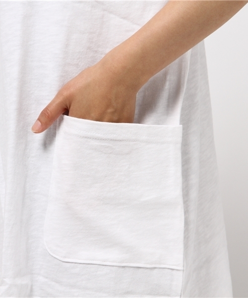 LBC(エルビーシー)の「om 21スラブ天竺Vネックカーディガン (カーディガン/ボレロ・レディース・ネイビー/オフホワイト/グレー・LARGE/MEDIUM)」の9枚目の写真