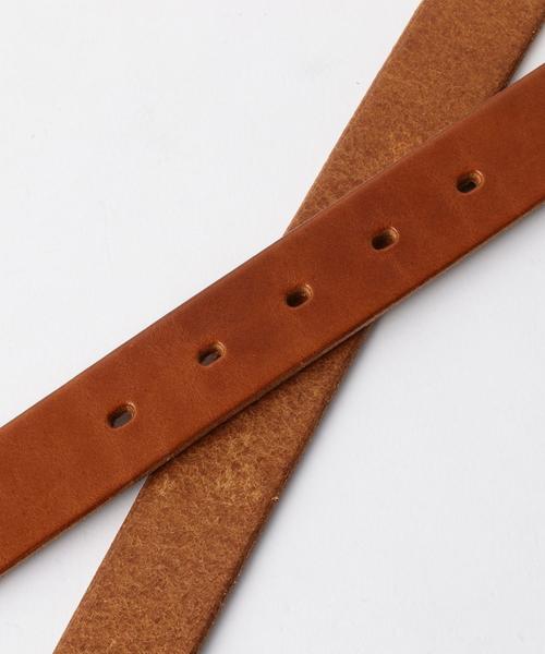 coen（コーエン）の「栃木レザーベルト（ベルト・レディース・ブラック/ブラウン/ダークブラウン・FREE）」の6枚目の写真