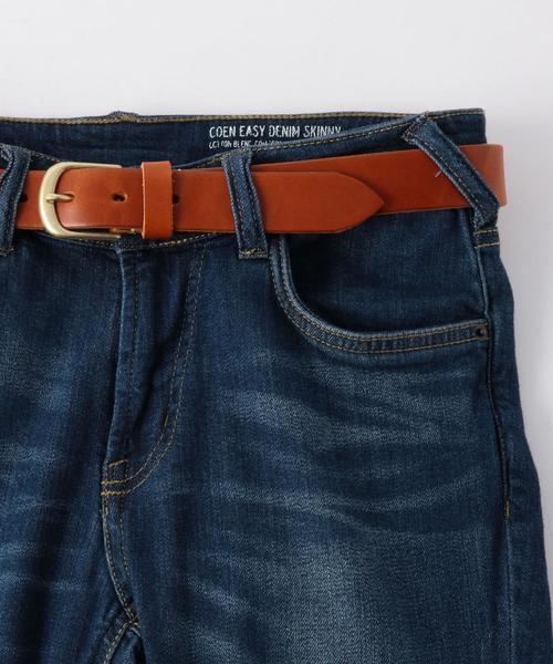 coen（コーエン）の「栃木レザーベルト（ベルト・レディース・ブラック/ブラウン/ダークブラウン・FREE）」の8枚目の写真