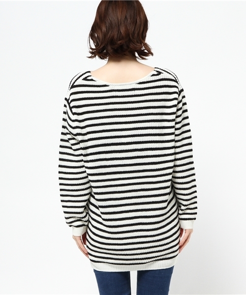 VENCEEXCHANGE(ヴァンスエクスチェンジ)の「アクリル畦Vネックニット (ニット/セーター・レディース・コーラル/オフホワイト/グレー/ダークグリーン/ブラック・MEDIUM)」の12枚目の写真