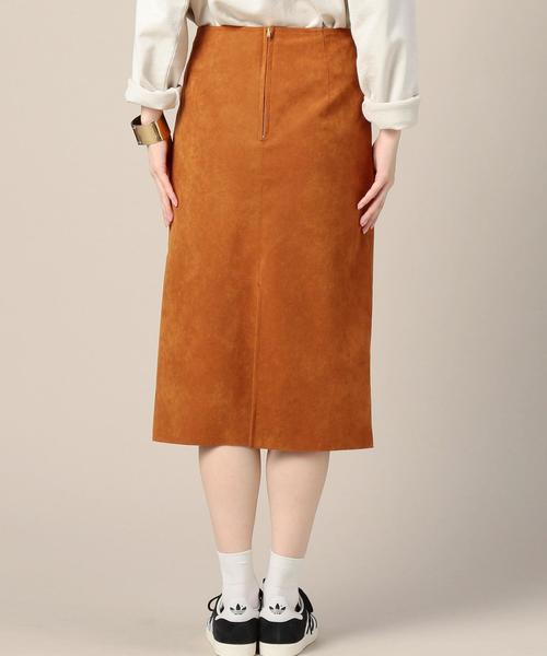 BEAUTY&YOUTH UNITED ARROWS（ビューティーアンドユースユナイテッドアローズ）の「BY フェイクスエード スリムタイトスカート◆（スカート・レディース・オレンジ系その他/オリーブ/ダークグリーン・MEDIUM/SMALL）」の12枚目の写真