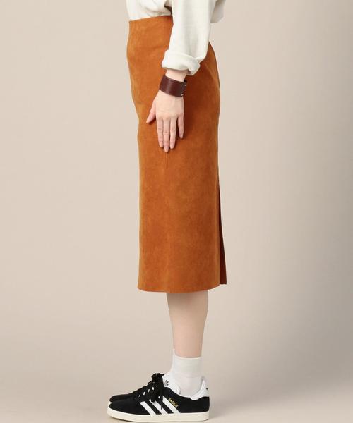 BEAUTY&YOUTH UNITED ARROWS（ビューティーアンドユースユナイテッドアローズ）の「BY フェイクスエード スリムタイトスカート◆（スカート・レディース・オレンジ系その他/オリーブ/ダークグリーン・MEDIUM/SMALL）」の14枚目の写真