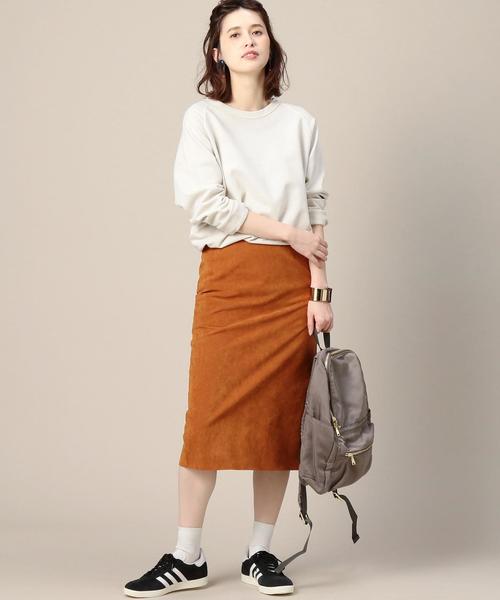 BEAUTY&YOUTH UNITED ARROWS（ビューティーアンドユースユナイテッドアローズ）の「BY フェイクスエード スリムタイトスカート◆（スカート・レディース・オレンジ系その他/オリーブ/ダークグリーン・MEDIUM/SMALL）」の15枚目の写真