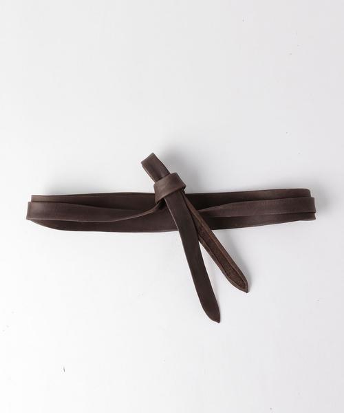 Jewel Changes（ジュエルチェンジズ）の「ADA TIE WRAP BELT / アダ / ベルト / サッシュベルト（ベルト・レディース・ブラック/ダークブラウン・FREE）」の2枚目の写真