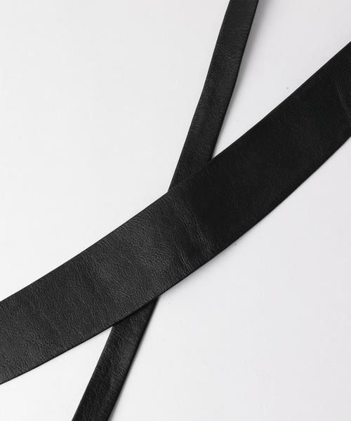 Jewel Changes（ジュエルチェンジズ）の「ADA TIE WRAP BELT / アダ / ベルト / サッシュベルト（ベルト・レディース・ブラック/ダークブラウン・FREE）」の4枚目の写真