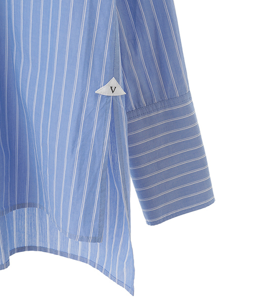 The Virgnia(ザ ヴァージニア)の「アルガンオイルロングカフスビッグシャツ(シャツ/ブラウス・レディース・オフホワイト/ブルー/ベージュ・FREE)」の5枚目の写真