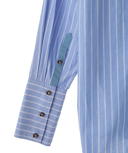 The Virgnia(ザ ヴァージニア)の「アルガンオイルロングカフスビッグシャツ(シャツ/ブラウス・レディース・オフホワイト/ブルー/ベージュ・FREE)」の7枚目の写真