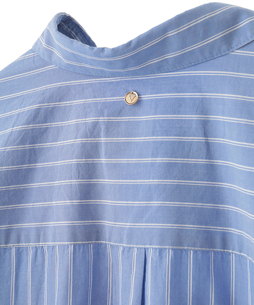 The Virgnia(ザ ヴァージニア)の「アルガンオイルロングカフスビッグシャツ(シャツ/ブラウス・レディース・オフホワイト/ブルー/ベージュ・FREE)」の9枚目の写真