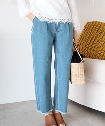 N.（N. Natural Beauty Basic） | ◆カットオフタックバギーデニム(デニムパンツ)