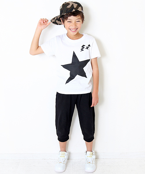 devirock（デビロック）の「7分丈イージーライトパンツ 7分丈パンツ 裾リブパンツ（その他パンツ・キッズ・ヘザーチャコール/ブルー/杢グレー/ブラック/レッド/カーキ/ターコイズブルー/ネイビー・150cm/130cm/120cm/110cm/100cm/140cm/160cm）」の9枚目の写真