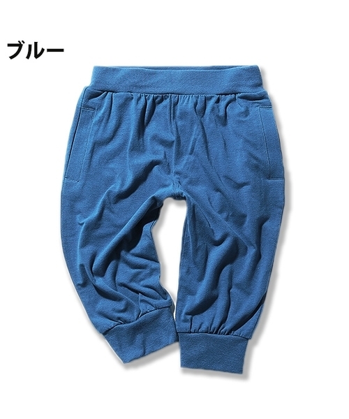 devirock（デビロック）の「7分丈イージーライトパンツ 7分丈パンツ 裾リブパンツ（その他パンツ・キッズ・ヘザーチャコール/ブルー/杢グレー/ブラック/レッド/カーキ/ターコイズブルー/ネイビー・150cm/130cm/120cm/110cm/100cm/140cm/160cm）」の22枚目の写真