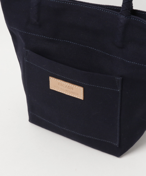 BICASH（ビカーシ）の「【BICASH/ビカーシ】キャンバストートバッグ/#B806（トートバッグ・レディース・ブラック/ネイビー/オフホワイト・FREE）」の6枚目の写真