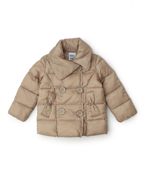 RUGGEDWORKS(ラゲッドワークス)の「ダブルボタンダウンジャケット(ダウンジャケット/コート・キッズ・ベージュ/イエロー/ブルー・90cm/100cm/110cm/120cm/130cm/140cm/150cm)」の2枚目の写真
