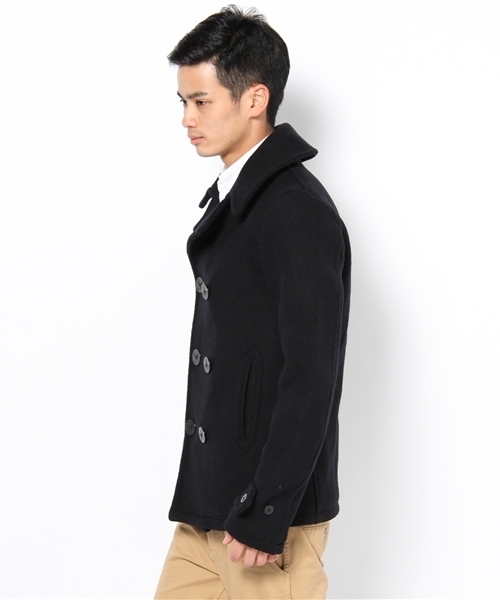 CIAOPANIC(チャオパニック)の「【Ciaopanic】メルトンPコート(ピーコート・メンズ・ネイビー/ダークグリーン/キャメル・MEDIUM/LARGE)」の11枚目の写真