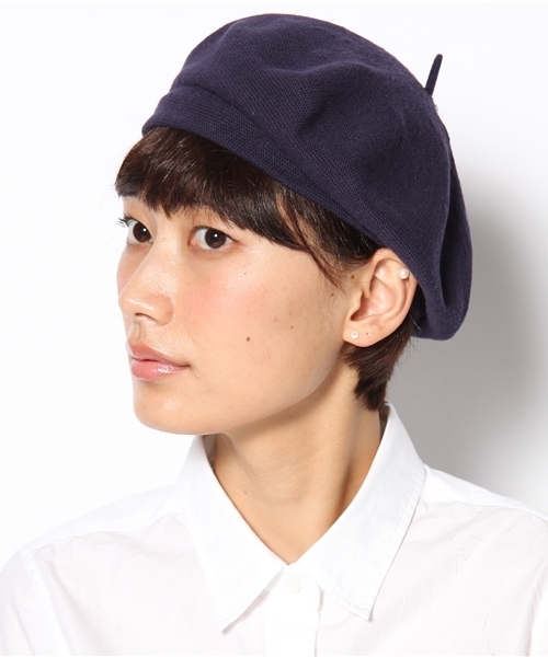 BEAMS BOY（ビームスボーイ）の「○BEAMS BOY / コットンニット ベレー（ハンチング/ベレー帽・レディース・ナチュラル/チャコールグレー/ブラウン/ネイビー・ONE SIZE）」の9枚目の写真