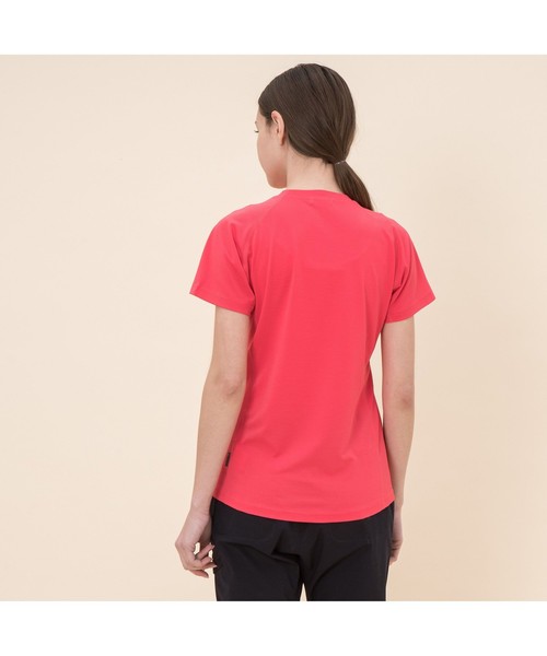 AIGLE(エーグル)の「吸水速乾W アクティブ Tシャツ(Tシャツ/カットソー・レディース・ヘザーグレー/マジェンタ・36/38/40)」の6枚目の写真