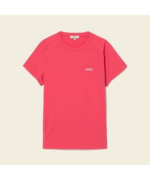 AIGLE(エーグル)の「吸水速乾W アクティブ Tシャツ(Tシャツ/カットソー・レディース・ヘザーグレー/マジェンタ・36/38/40)」の5枚目の写真