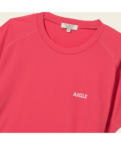 AIGLE(エーグル)の「吸水速乾W アクティブ Tシャツ(Tシャツ/カットソー・レディース・ヘザーグレー/マジェンタ・36/38/40)」の7枚目の写真