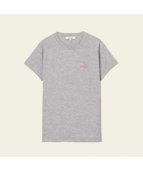 AIGLE(エーグル)の「吸水速乾W アクティブ Tシャツ(Tシャツ/カットソー・レディース・ヘザーグレー/マジェンタ・36/38/40)」の9枚目の写真