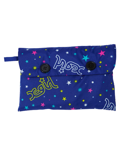 X-girl Stages（エックスガールステージス）の「SPACE RAIN PONCHO（レインコート/ポンチョ・キッズ・ネイビー・ONE SIZE）」の4枚目の写真