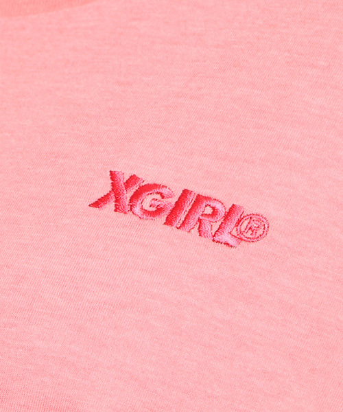 X-girl(エックスガール)の「BASIC BIG TANK TOP(タンクトップ・レディース・ホワイト/ブラック/チャコールグレー/ピンク・1/2)」の10枚目の写真