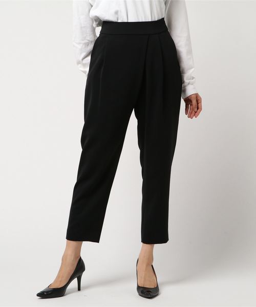 RIVE DROITE（リヴドロワ）の「ラップ風テーパードパンツ（その他パンツ・レディース・ホワイト/ブラック・36/38）」の2枚目の写真