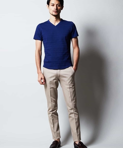 MICHEL KLEIN HOMME   （ミッシェルクランオム）の「パンツ（プレビア２WAYシャンブレー）（その他パンツ・メンズ・ベージュ/グレー/ネイビー・46/48/50）」の14枚目の写真