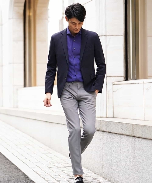 MICHEL KLEIN HOMME   （ミッシェルクランオム）の「パンツ（プレビア２WAYシャンブレー）（その他パンツ・メンズ・ベージュ/グレー/ネイビー・46/48/50）」の9枚目の写真