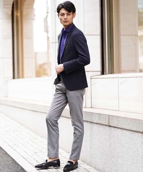 MICHEL KLEIN HOMME   （ミッシェルクランオム）の「パンツ（プレビア２WAYシャンブレー）（その他パンツ・メンズ・ベージュ/グレー/ネイビー・46/48/50）」の8枚目の写真