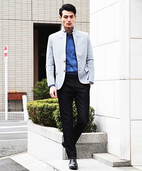 MICHEL KLEIN HOMME   （ミッシェルクランオム）の「パンツ（プレビア２WAYシャンブレー）（その他パンツ・メンズ・ベージュ/グレー/ネイビー・46/48/50）」の5枚目の写真