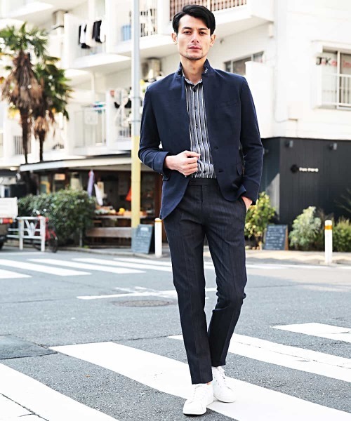 MICHEL KLEIN HOMME   （ミッシェルクランオム）の「パンツ（プレビア２WAYシャンブレー）（その他パンツ・メンズ・ベージュ/グレー/ネイビー・46/48/50）」の3枚目の写真