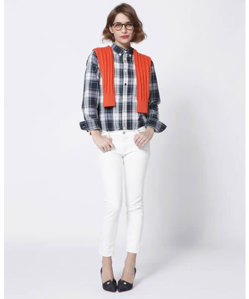 SEA（シー）の「B.D OX シャツ（シャツ/ブラウス・レディース・ホワイト/グリーン/レッド/サックスブルー・1/2/0）」の3枚目の写真