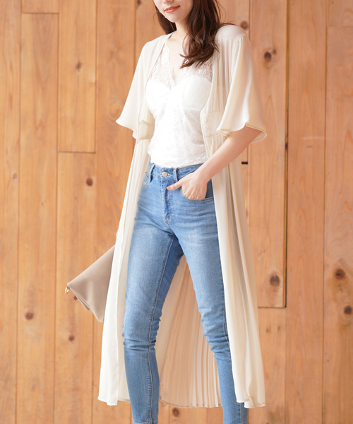 rps（アールピーエス）の「BACKプリーツ前開きワンピース（ワンピース・レディース・オフホワイト/ブラック/モカ・M）」の15枚目の写真