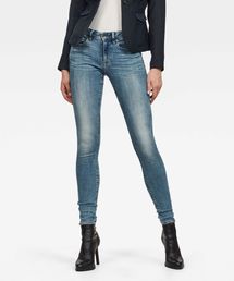 G-STAR | Midge Zip Mid Skinny Jeans/ジップディテールローライズスキニージーンズ(デニムパンツ)