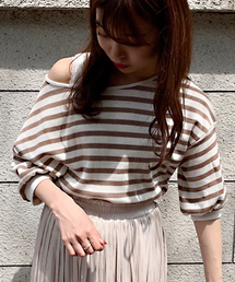 apres jour | 2WAYワッフル袖ボリュームトップス【ZOZOTOWN限定アイテム】(Tシャツ/カットソー)