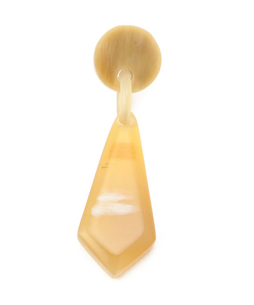 Khaju（カージュ）の「Khaju:プレートピアス（ピアス（両耳用）・レディース・ホワイト/ブラック・ONE SIZE）」の5枚目の写真