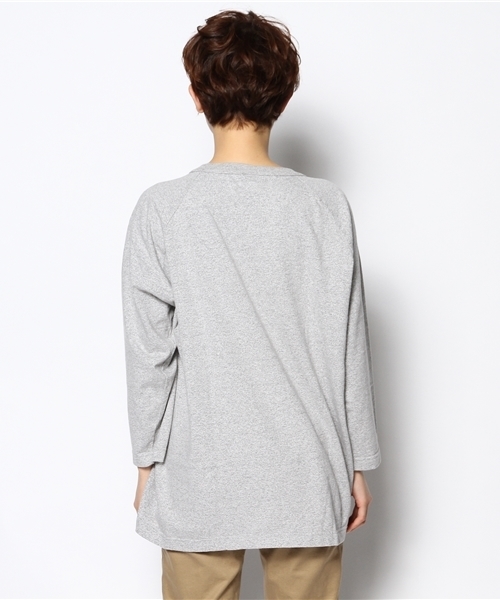 BEAMS BOY(ビームスボーイ)の「○CHAMPION / US BIGラグランT(Tシャツ/カットソー・レディース・ライトグレー/ワイン・X-LARGE)」の8枚目の写真