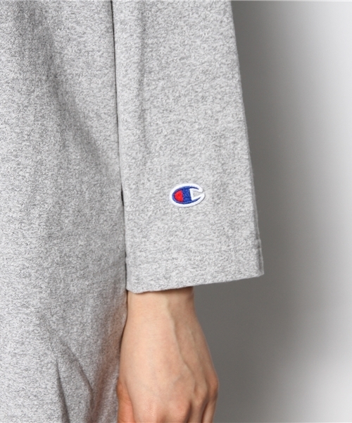 BEAMS BOY(ビームスボーイ)の「○CHAMPION / US BIGラグランT(Tシャツ/カットソー・レディース・ライトグレー/ワイン・X-LARGE)」の4枚目の写真