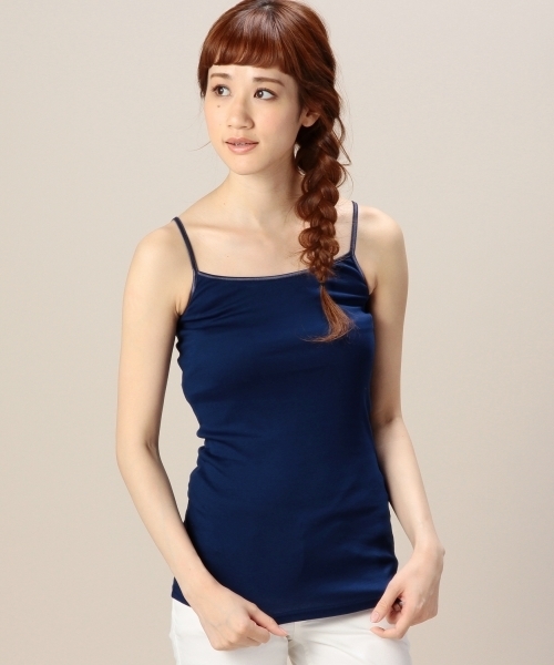 BEAUTY&YOUTH UNITED ARROWS（ビューティーアンドユースユナイテッドアローズ）の「BYBC ビビッドキャミソール ▽§◆（キャミソール・レディース・ホワイト/ブラック/クリーム/ライム/シャーベット/コバルトブルー/ライトピンク/ダークグリーン・フリー）」の6枚目の写真