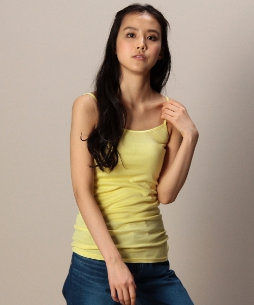 BEAUTY&YOUTH UNITED ARROWS（ビューティーアンドユースユナイテッドアローズ）の「BYBC ビビッドキャミソール ▽§◆（キャミソール・レディース・ホワイト/ブラック/クリーム/ライム/シャーベット/コバルトブルー/ライトピンク/ダークグリーン・フリー）」の3枚目の写真